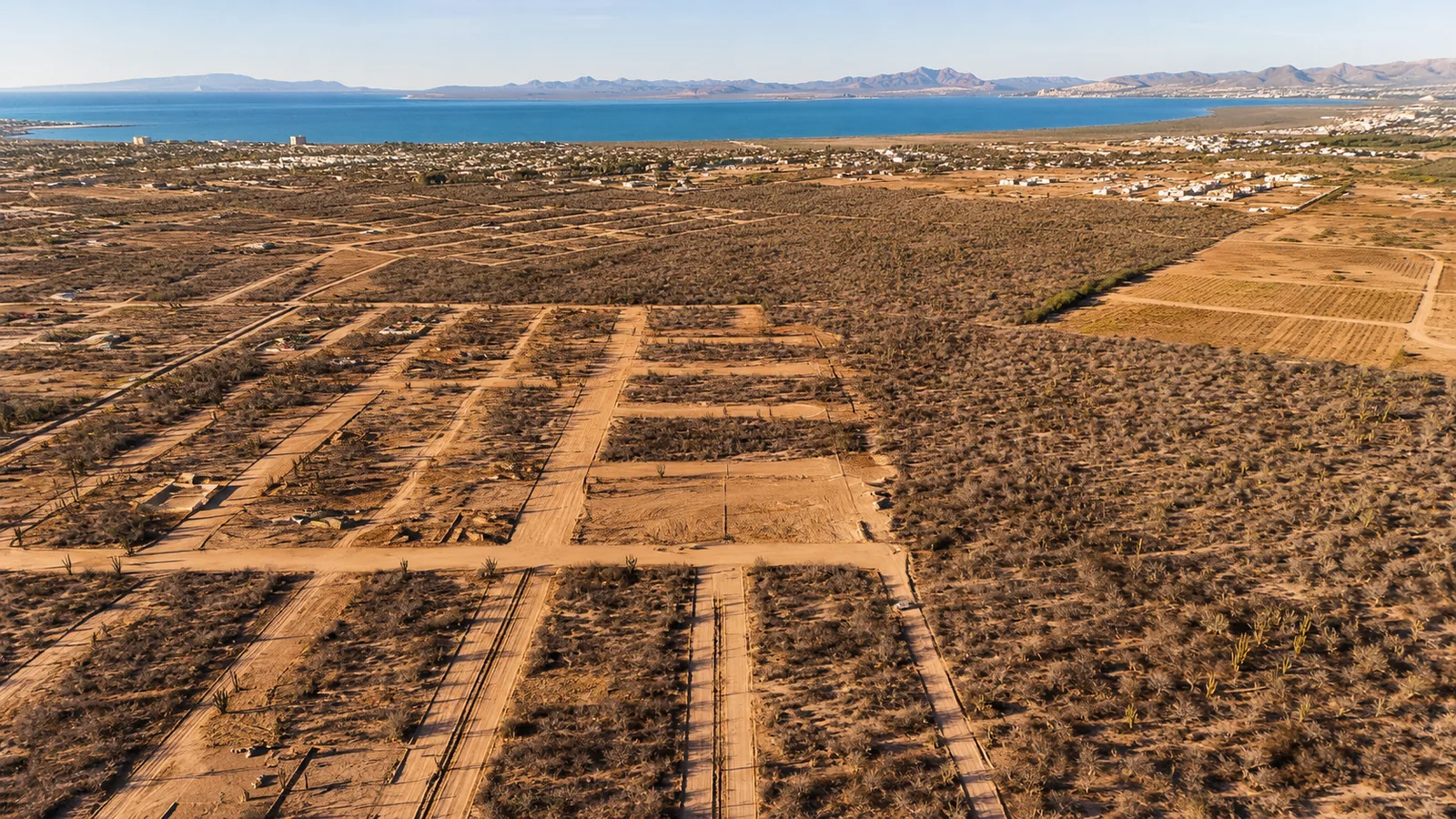 Desarrollo lotificado en La Paz, Baja California Sur, comercializado por Mi Terreno MX